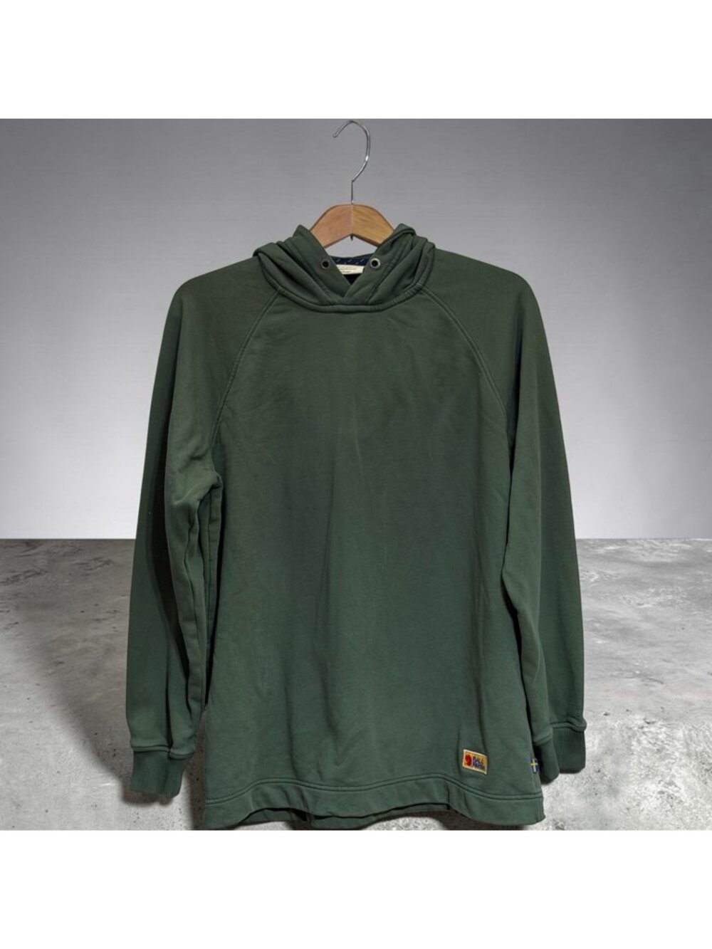 Fjallraven Womens Hoodie Green Womens Small